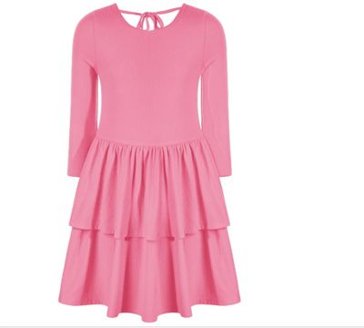 Epic Threads Big Girls Ribbed-Knit Tiered Ruffled Dress, Sweetheart