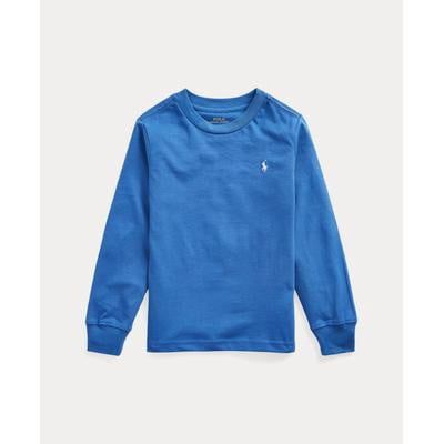 Polo Ralph Lauren Kids Cotton Jersey Long Sleeve Tee (Toddler/Little Kid) (Liberty Blue) Boy&#39;s T Shirt