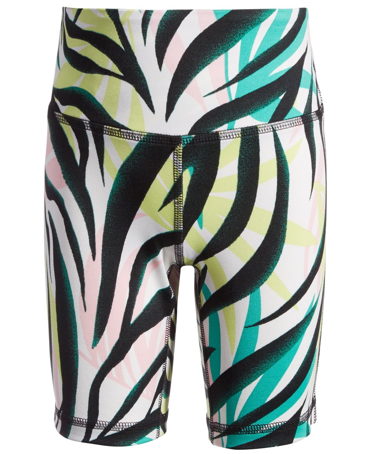 ID Ideology Big Girls Zebra Print Bike Shorts, Created for Macy&#39;s