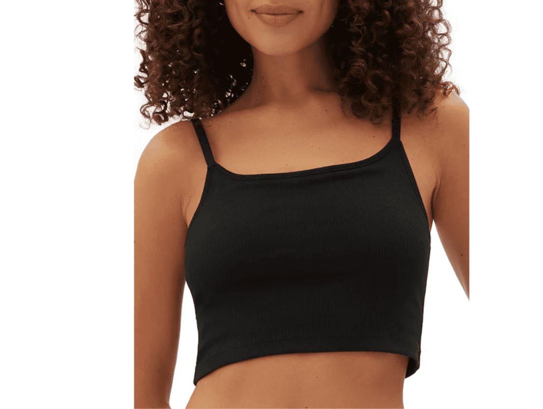 Gap GapBody Women&#39;s Logo Comfort Cropped Bralette, Black, Large