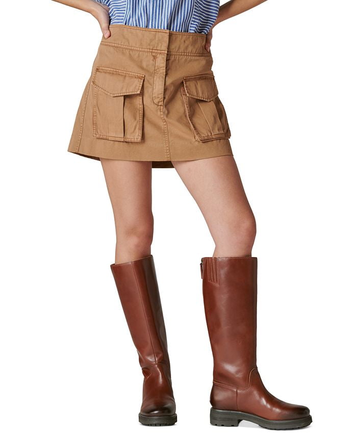 Lucky Brand Womens Clean Cargo Mini Skirt, Chipmunk,L - Picture 4 of 4