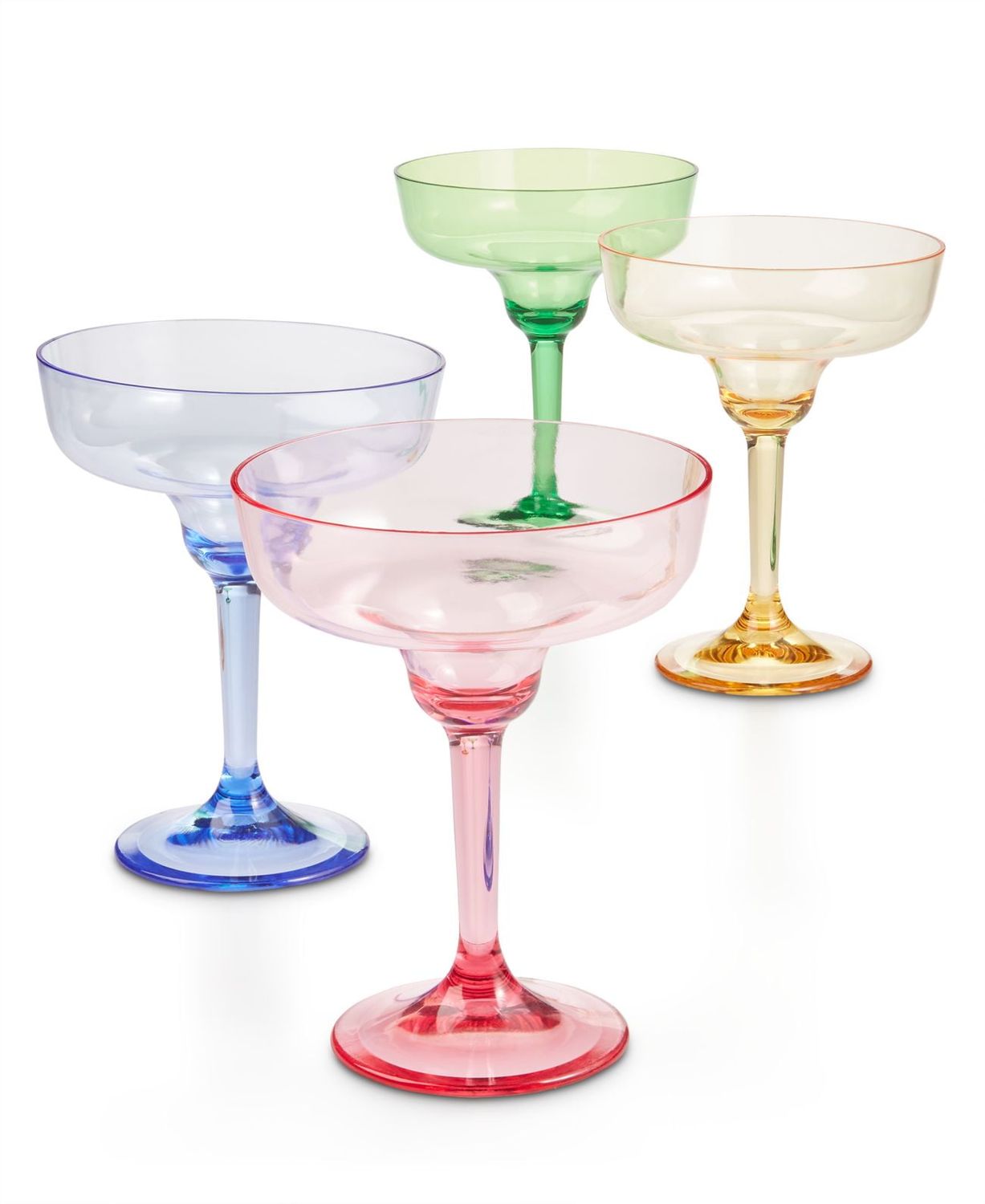 Martha Stewart Collection BBQ Acrylic Margarita Glasses, No Color