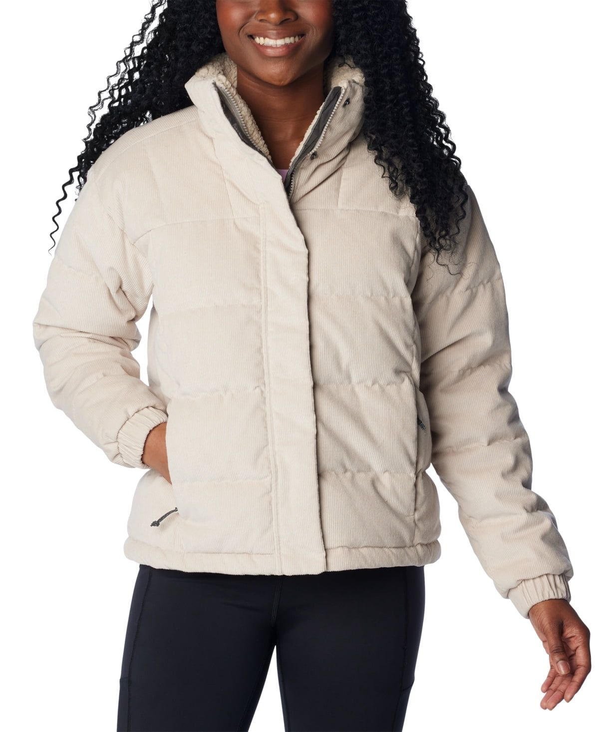 Columbia Women&#39;s Ruby Falls Novelty Jacket - Dark Stone Cord