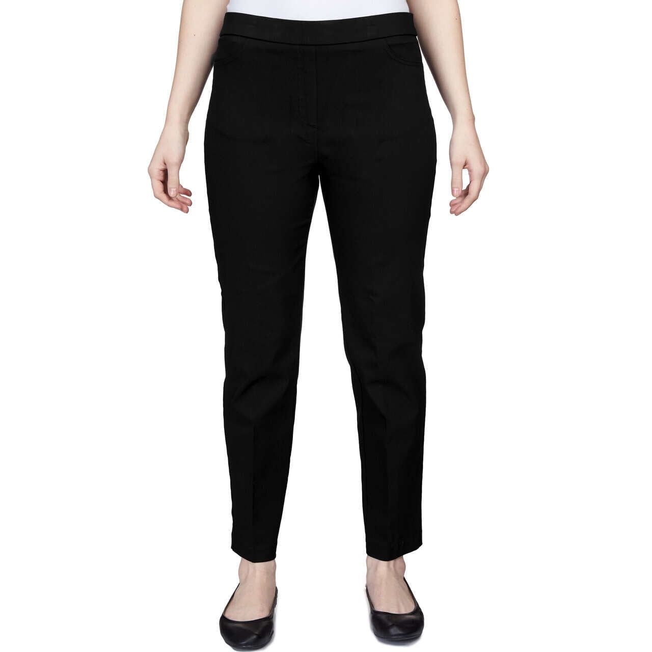 Alfred Dunner Women&#39;s Petite Slimming Allure Stretch Pants.