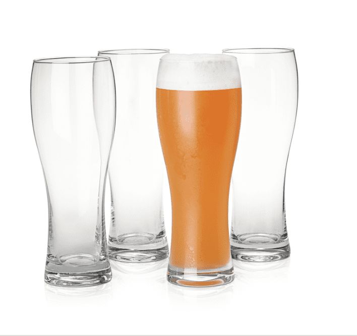 Hotel Collection Stemless Beer Glasses, Set of 4, New