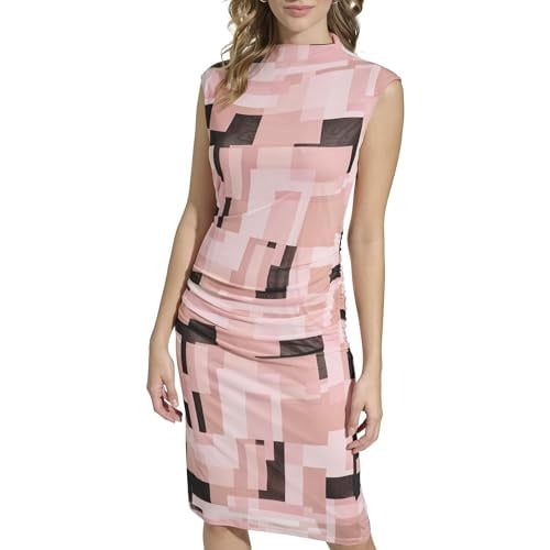 Calvin Klein Women&#39;s Sportswear Dress,Desert Rose/Black,Medium