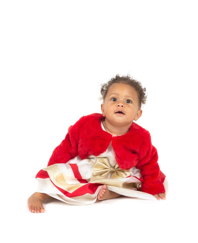 Rare Editions Rare Editions Baby Girls Socia Red 3-6 months