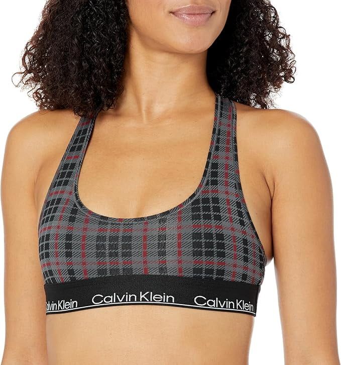 Calvin Klein Modern Cotton Unlined Wireless Bralette, Charcoal, Small