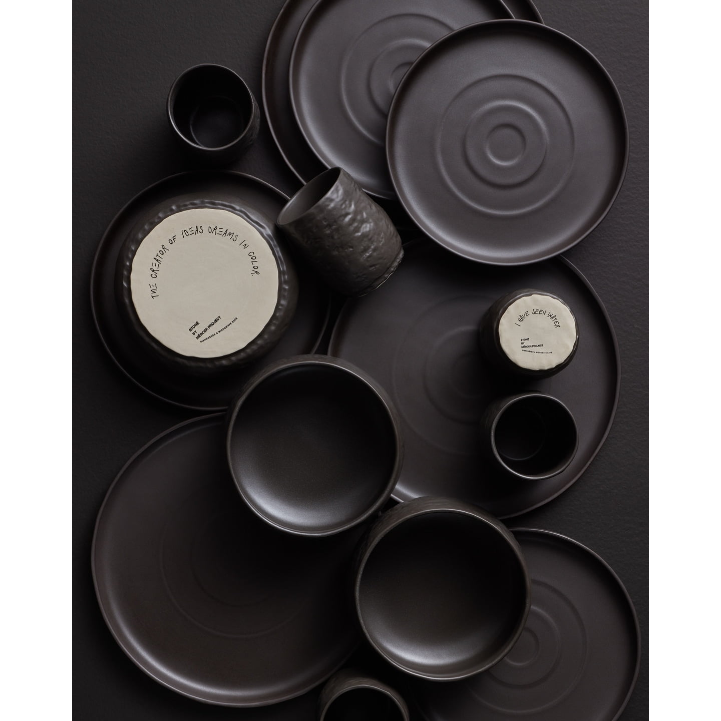 Stone by Mercer Project SHOSAI 16-Piece Stoneware Dinnerware Set, Plates and ... - Picture 2 of 2