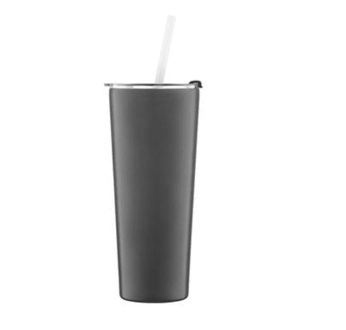 Thirstystone by Cambridge 24 Oz Insulated Straw Tumbler - Black