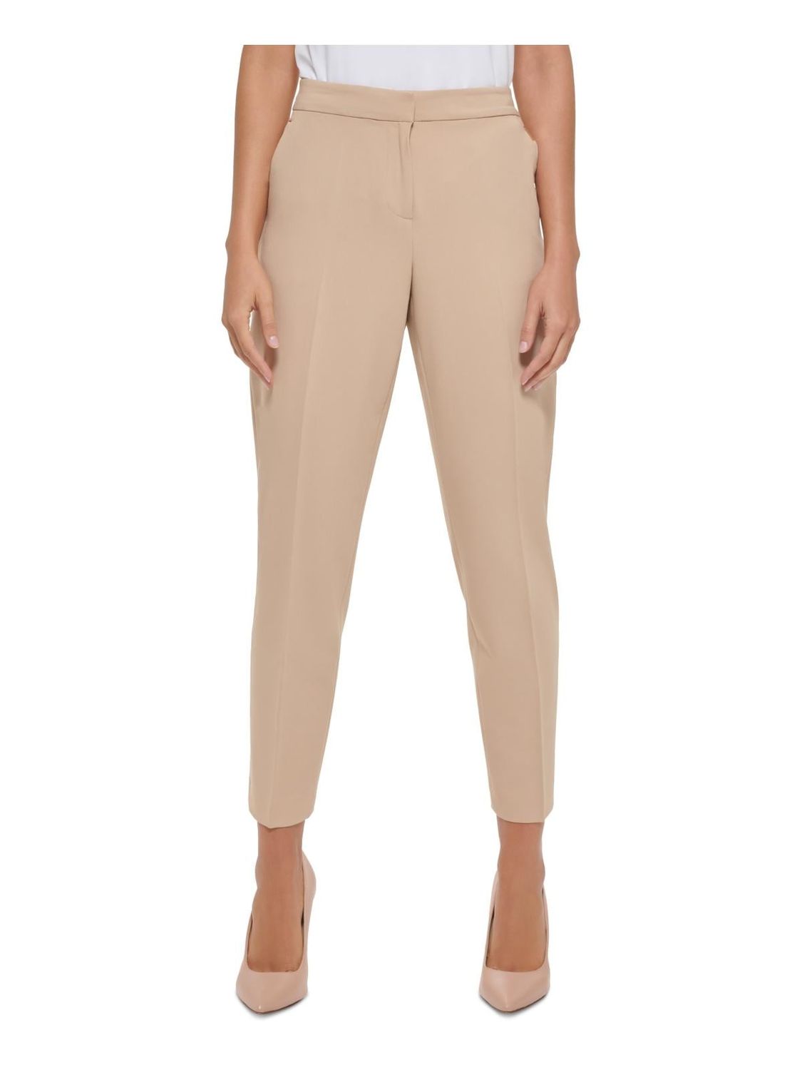 Tommy Hilfiger Womens Stretch Waistband Mid Rise Dress Pants