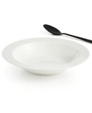Hotel Collection Rim Bone China Soup/Cereal Bowl, Created for Macy&#39;s - White