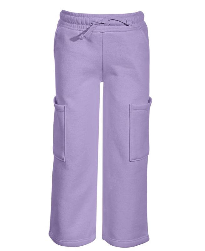 Epic Threads Toddler &amp; Little Girls Fleece Cropped Wide-Leg Pants, - Purple