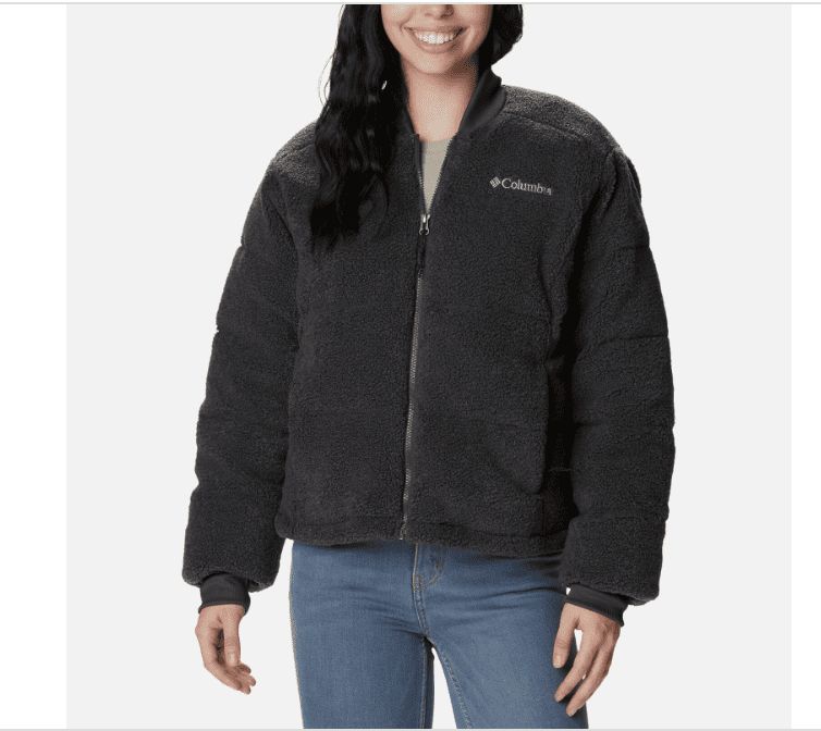 Columbia Women's Puffect Novelty Jacket Coat XL Grey