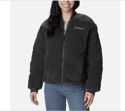 Columbia Women's Puffect Novelty Jacket Coat XL Grey