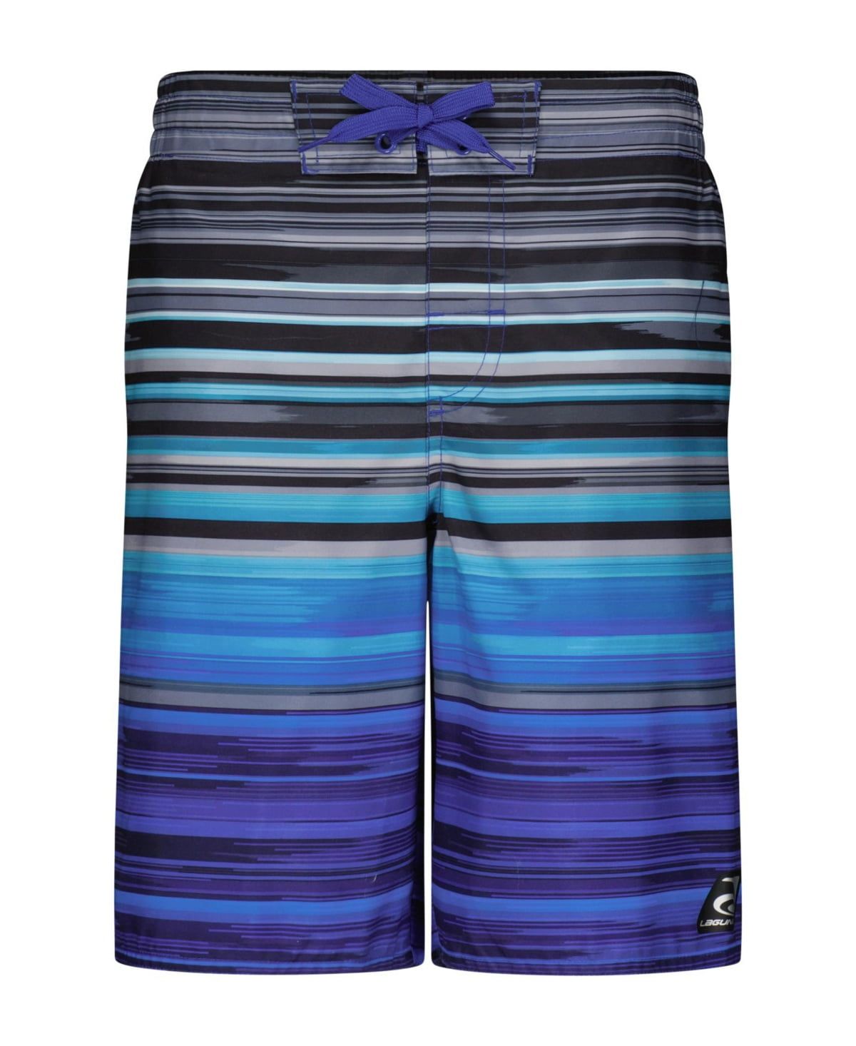 Laguna Big Boys Drawstring Water Rays Swim Trunks