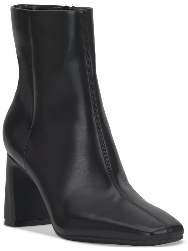 INC Womens Odelya Faux Leather Square Toe Mid-Calf Boots