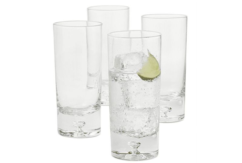 Hotel Collection Bubble Highball Glasses, Set of 4, Created for Macys - Clear