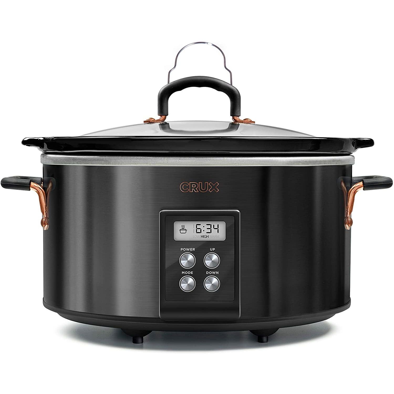 Crux 14681 6-Qt. Programmable Slow Black