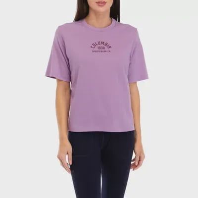 Columbia Women&#39;s North Cascades Cotton T-Shirt - Gumdrop College