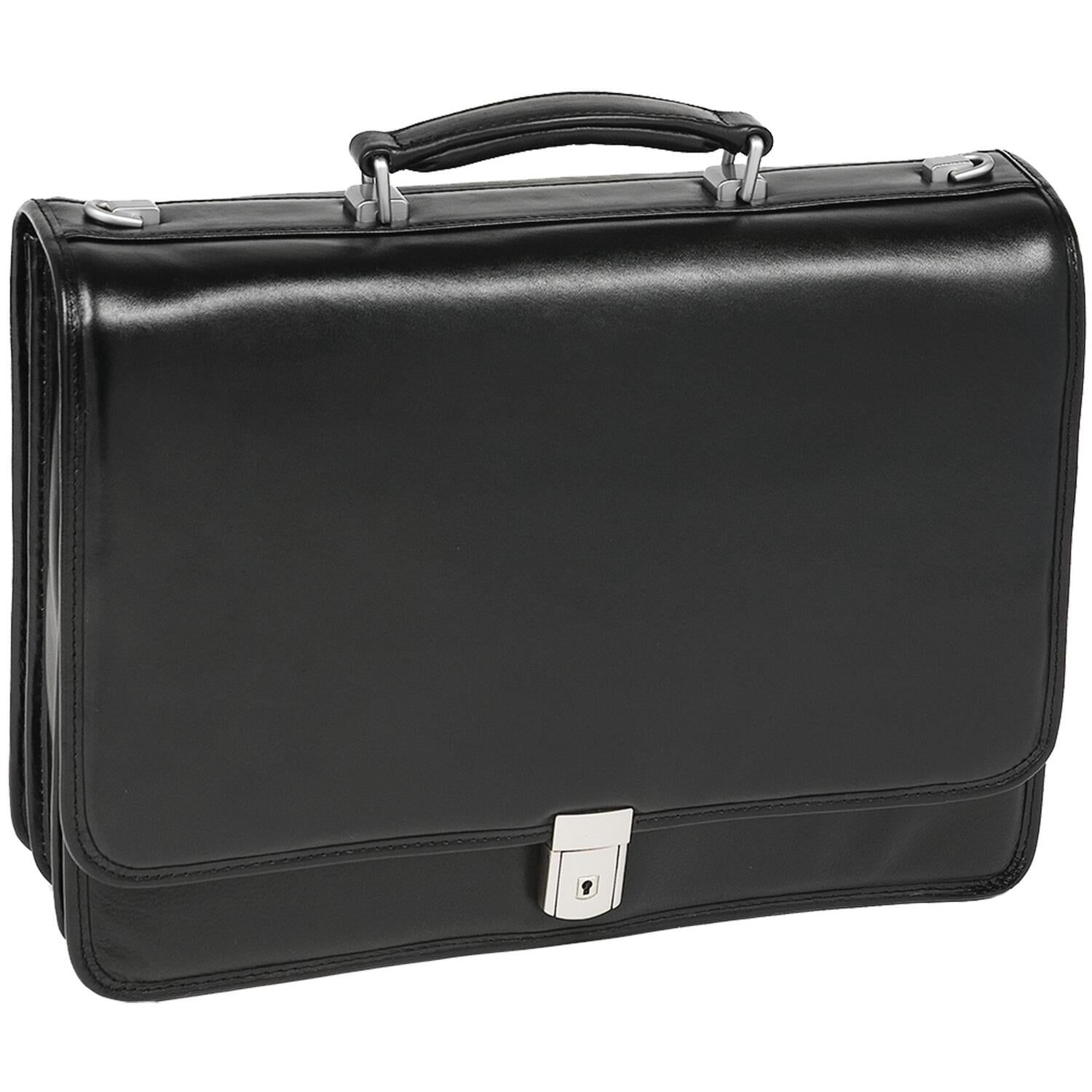 River North Leather Laptop Briefcase