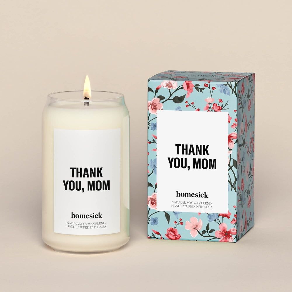 Homesick Candles Thank You, Mom Candle Natural