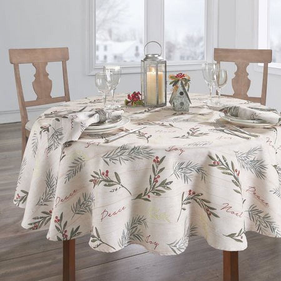 Elrene Elrene Holiday Tree Trimmings Multi 60X84 Oval