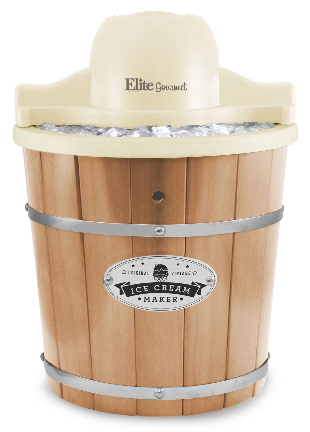 Maxi-Matic Elite Gourmet 4 qt Electric Pine &amp; Ice Cream Maker