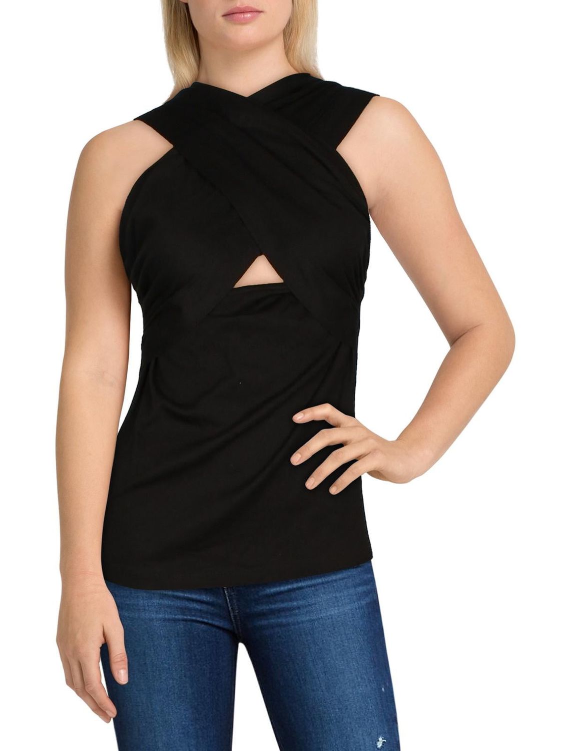 Lauren Ralph Lauren Womens Crewneck Puff Sleeve Henley