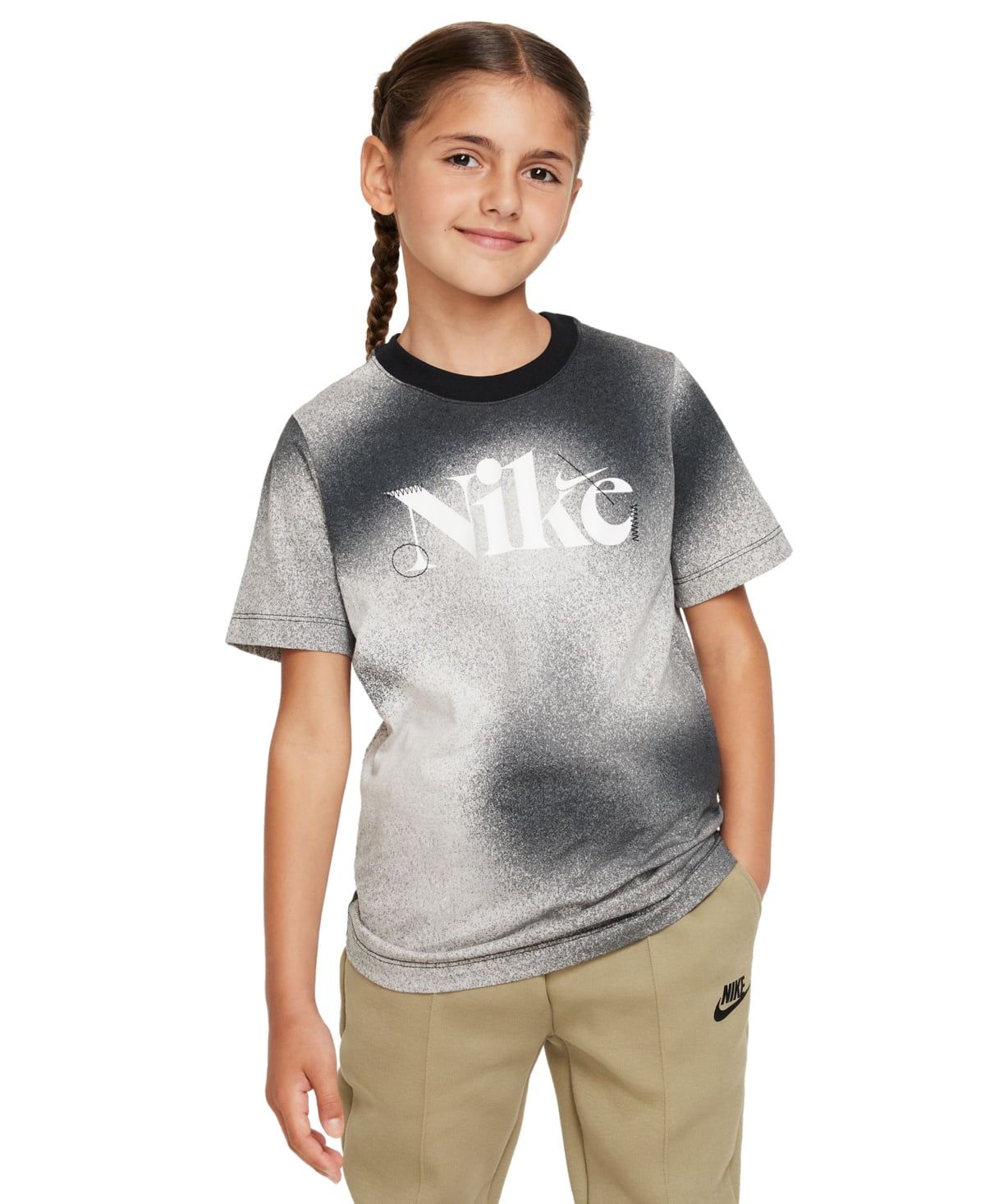 Nike Big Kids Sportswear Standard-F Light Smoke Grey S 8