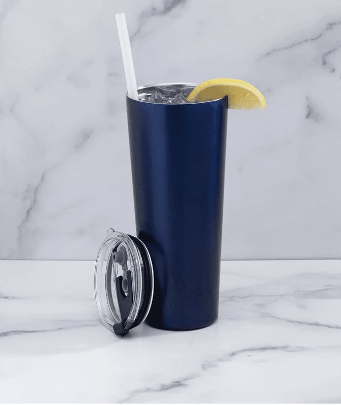 Thirstystone by Cambridge 24 Oz Insulated Straw Tumbler - Navy