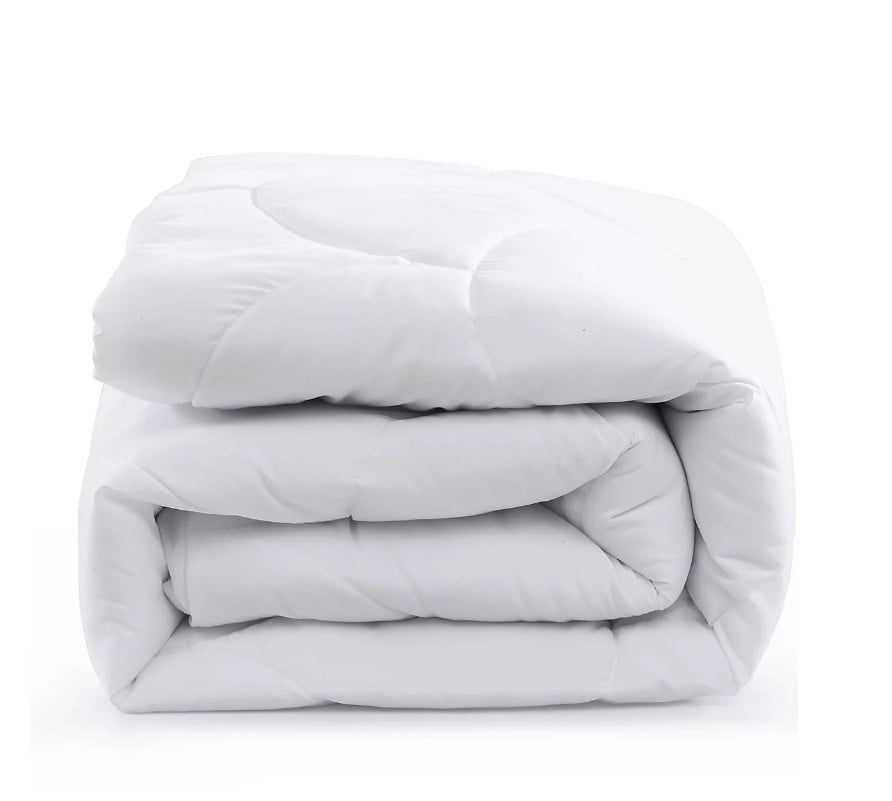 Royal Luxe Water-Resistant Quilted Down Alternative Mattress Pad, Queen, - White