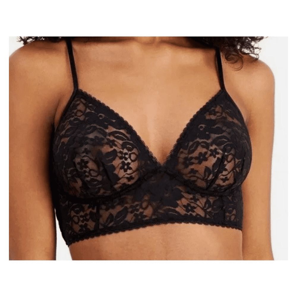 I.n.c. International Concepts Women&#39;s Lace Bralette Lingerie, - Deep Black