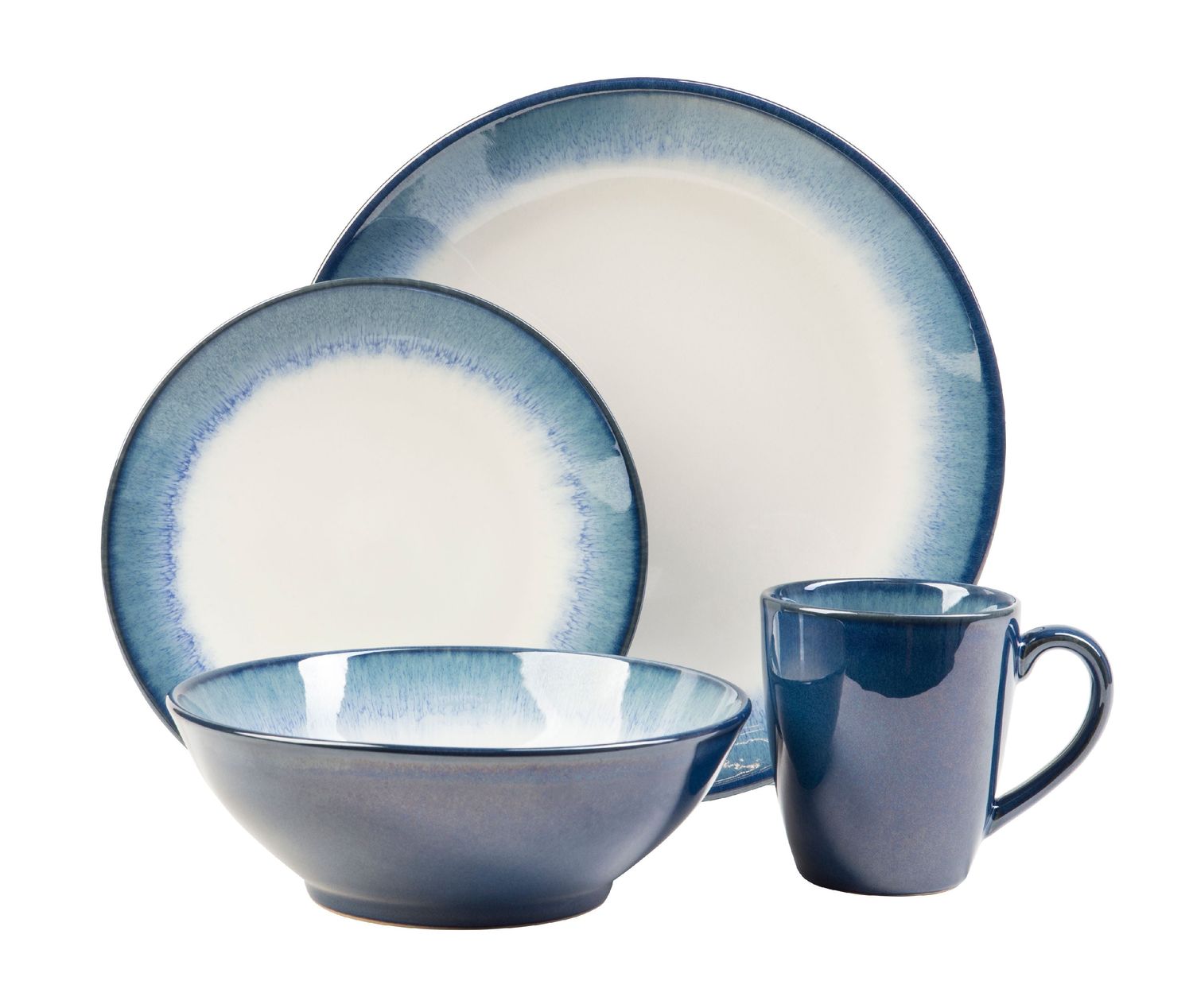 Sango Novelle 16 Pc. Dinnerware Set, Blue