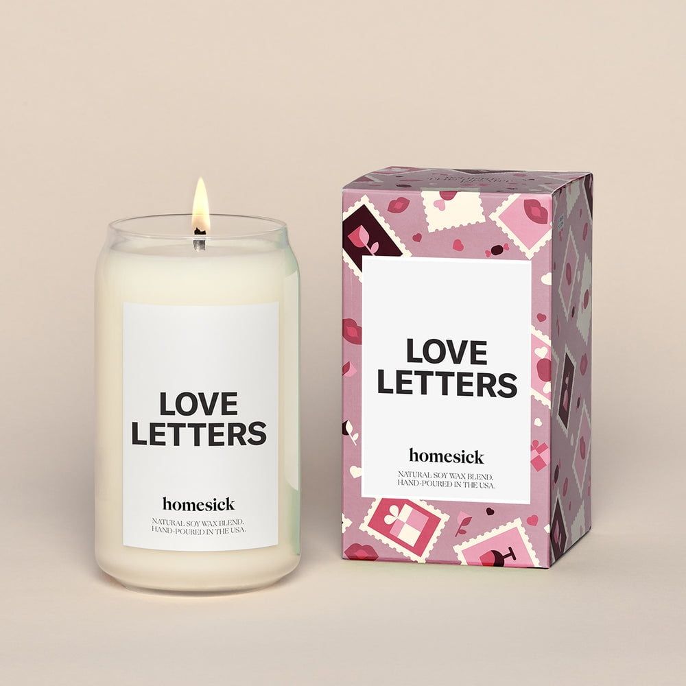 Homesick Candles Love Letters Candle, 13.75-Oz. Natural