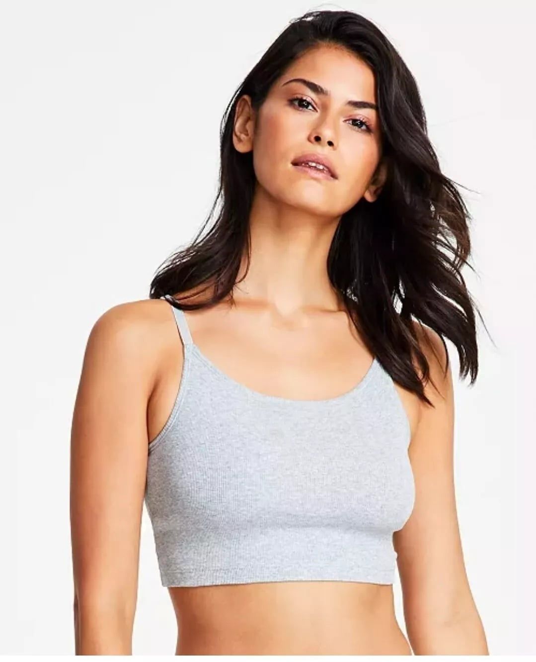 Gap GapBody Women&#39;s Logo Comfort Cropped Bralette, Gray XS