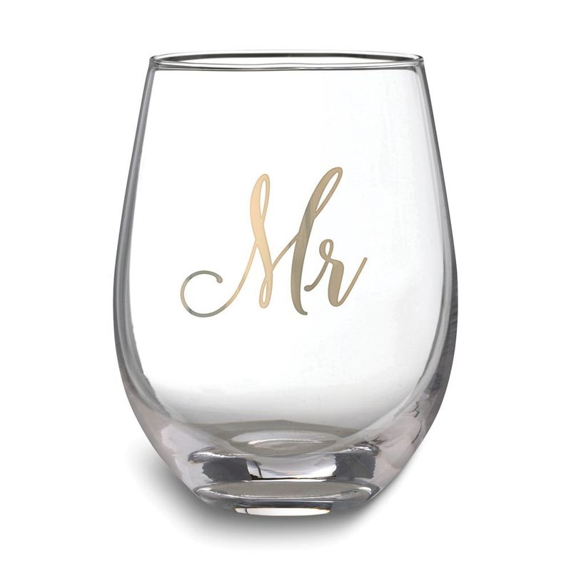 Lillian Rose &quot;Mr.&quot; Stemless Wine Glass