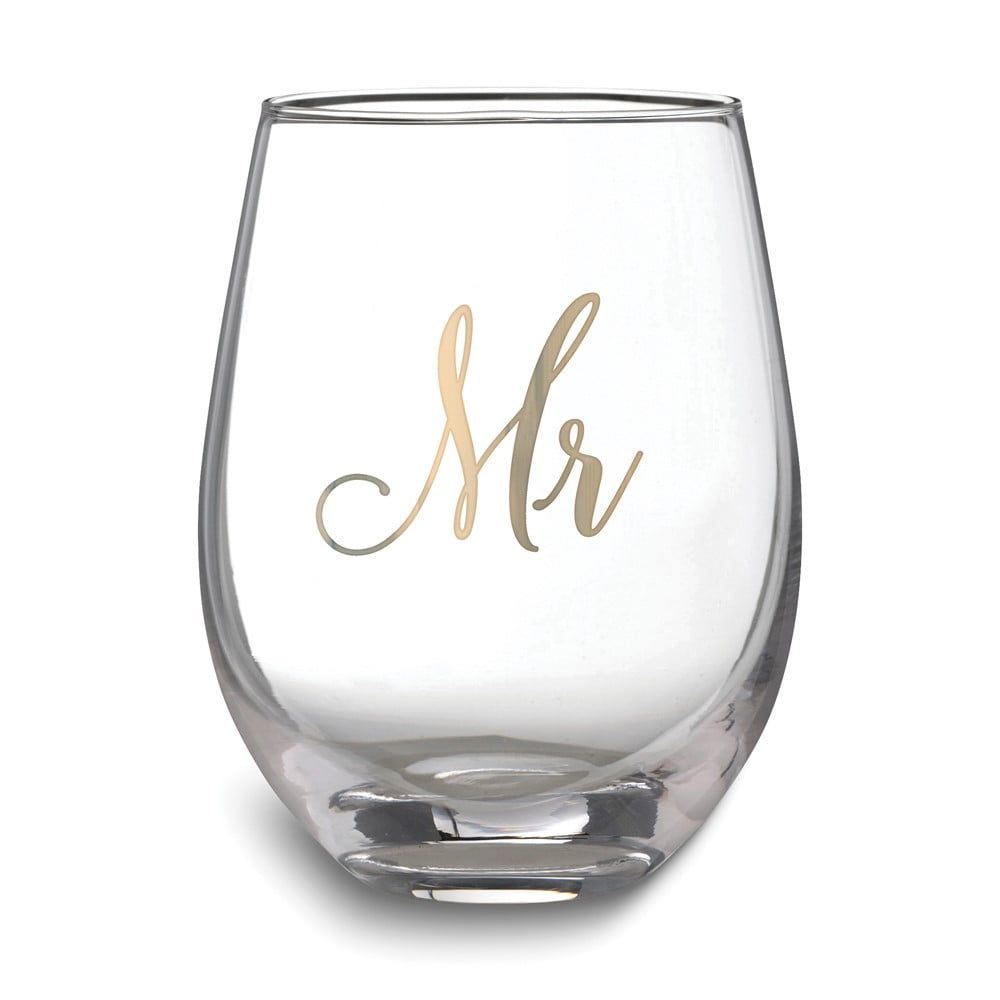 Lillian Rose &quot;Mr.&quot; Stemless Wine Glass