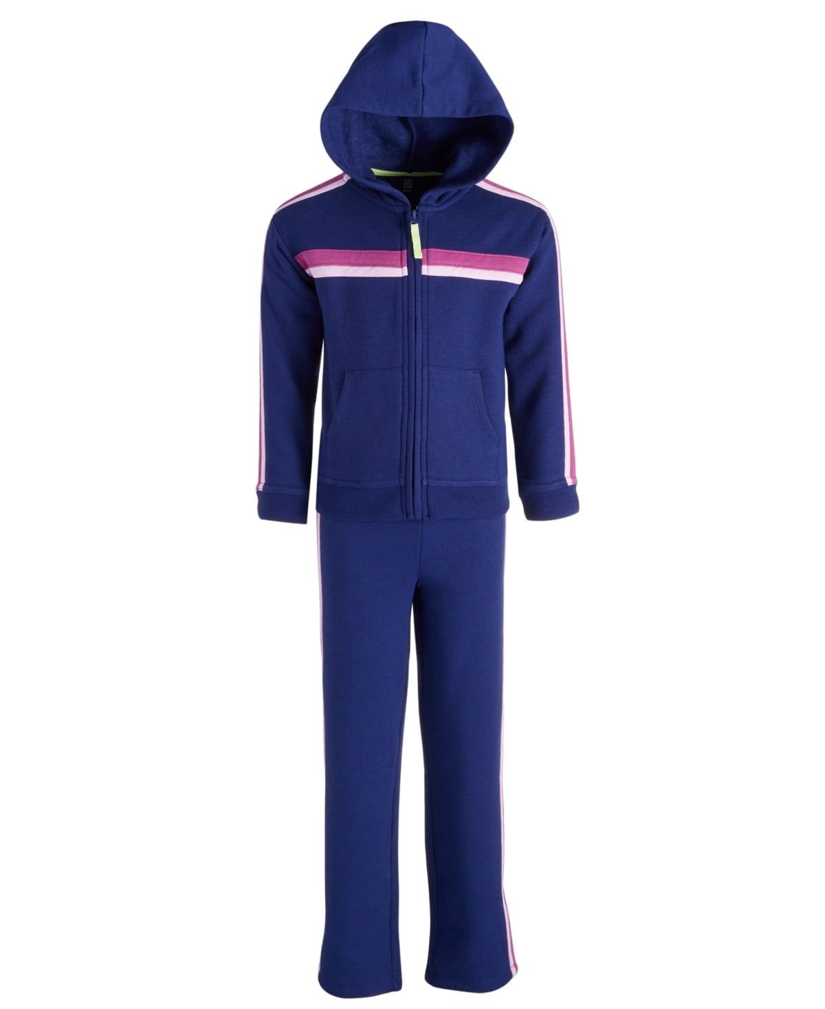 ID Ideology Toddler &amp; Little Girls Colorblocked Fleece Long-Sleeve Set, - Tartan