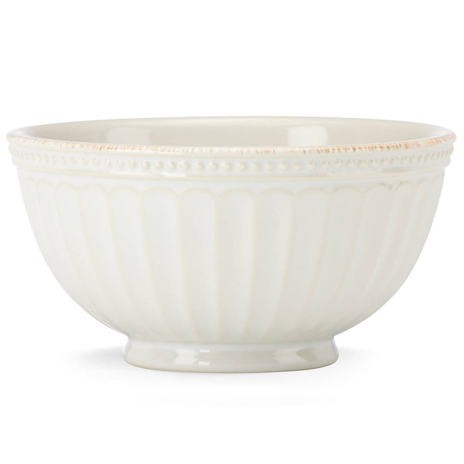 Lenox French Perle Groove White Soup/Cereal Bowl