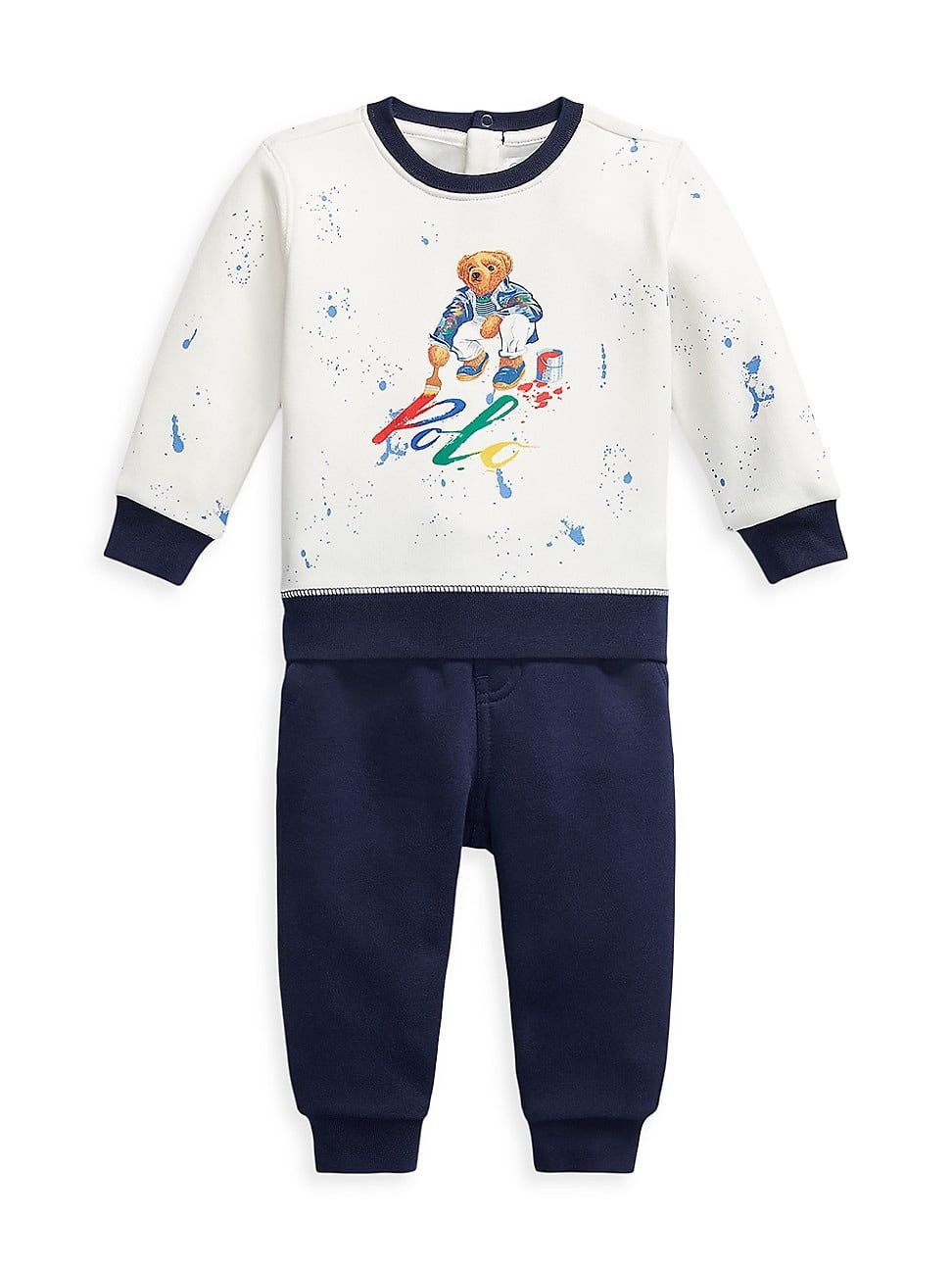 Polo Ralph Lauren Baby Boys Polo Bear Fleece Sweatshirt and Pants Set - Deckwash