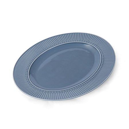 Mikasa Italian Countryside Accents Blue 15&quot; Oval Serving Platter