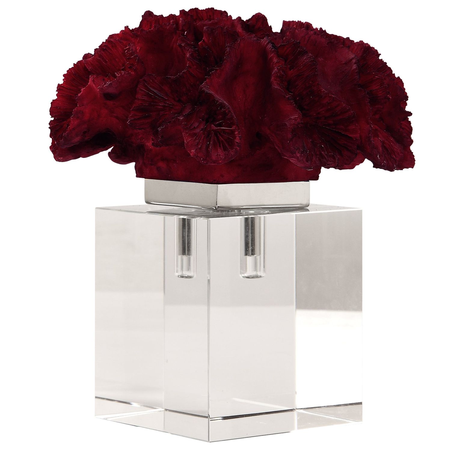 Uttermost Red Coral Cluster Sculpture