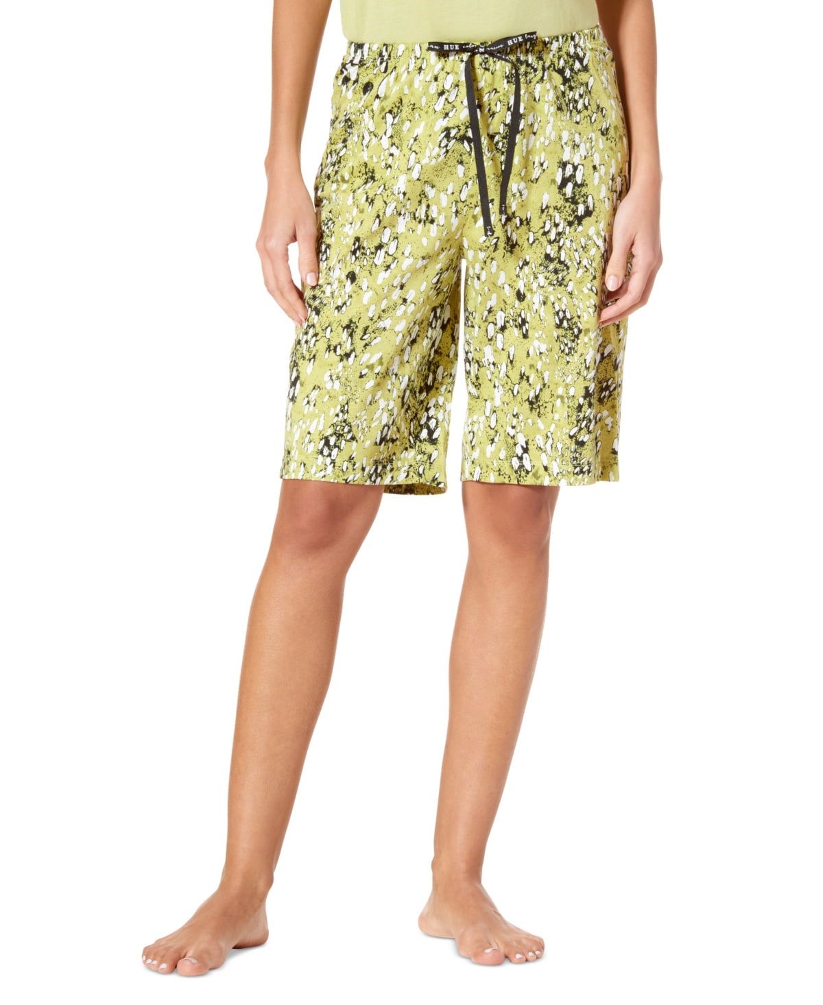 Womens Animal Flurry Print Pajama Drawstring Shorts