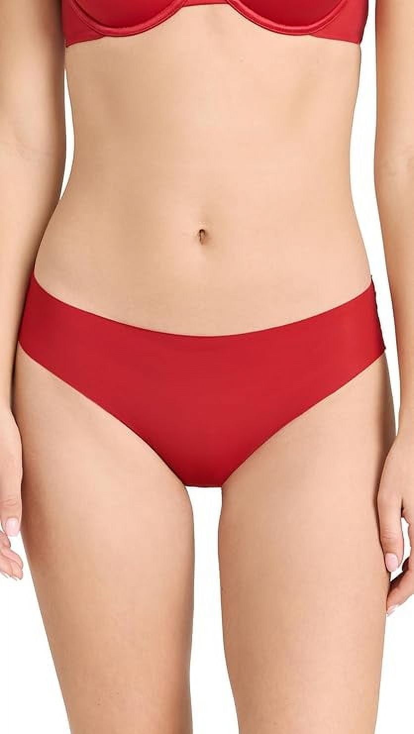 B.tempt’d Women’s B. Bare Cheeky Panty, Haute Red, Small