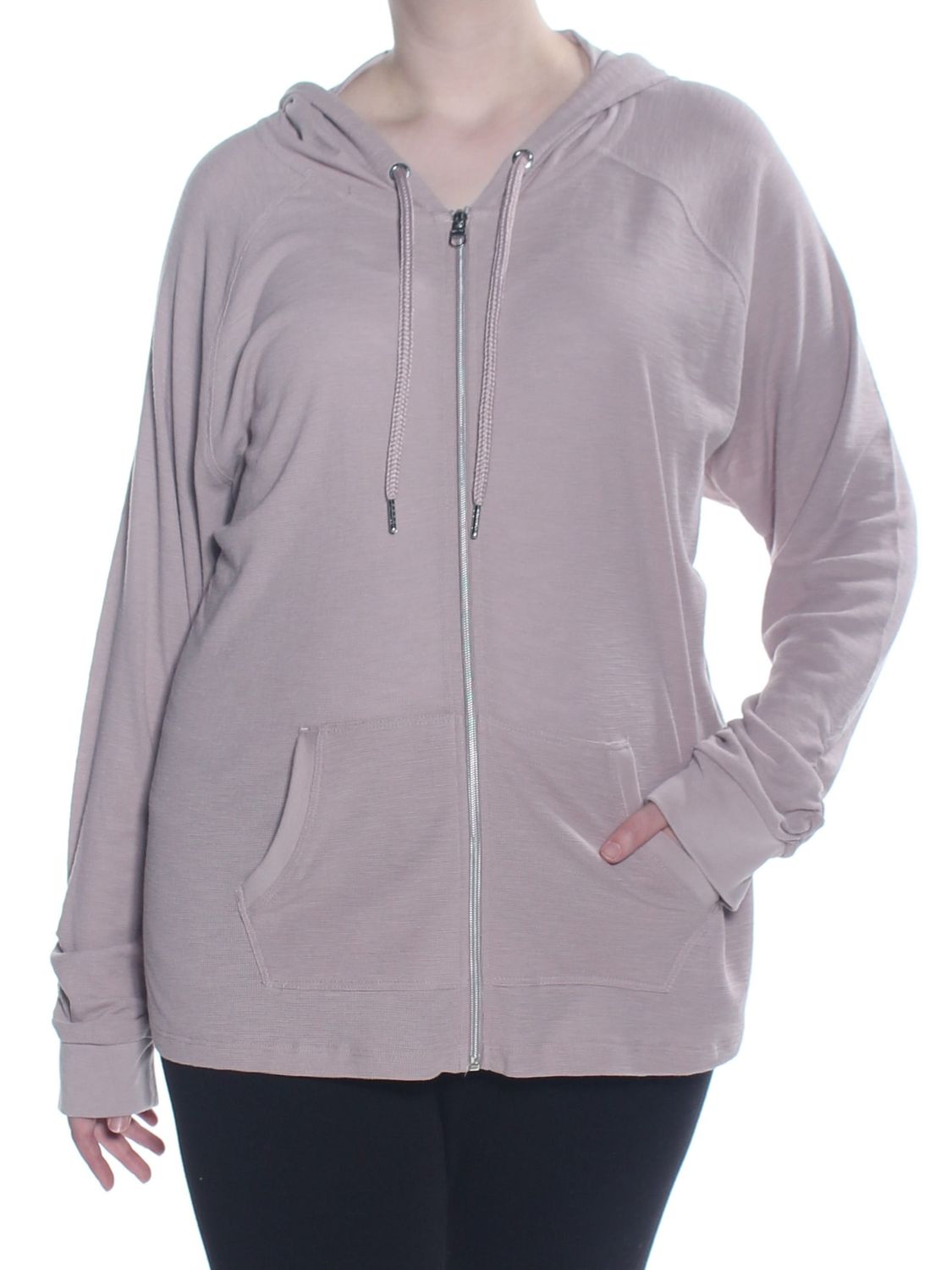 CALVIN KLEIN $69 Womens New 1385 Pink Zip Up Jacket 3X Plus B+B