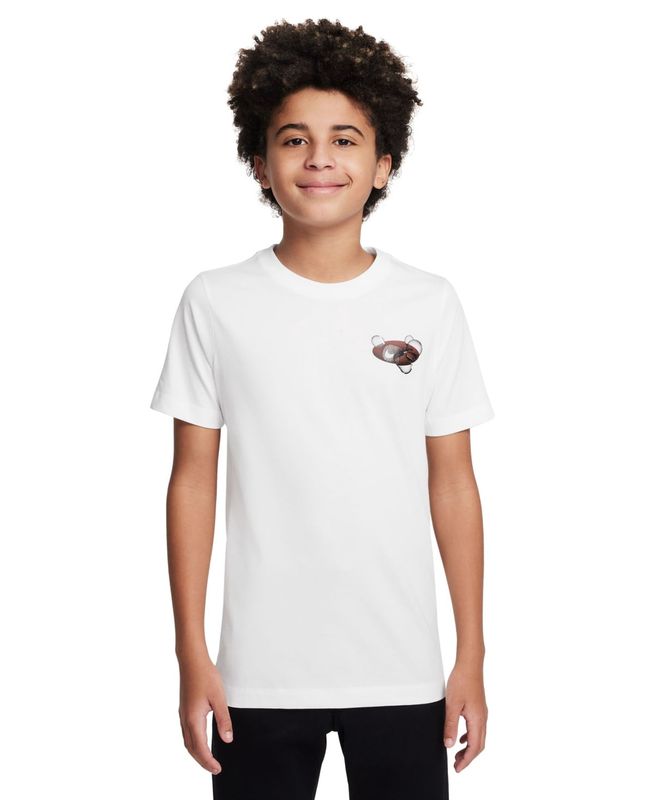 Nike Big Kids Sportswear Standard-Fit Printed T-Shirt - White
