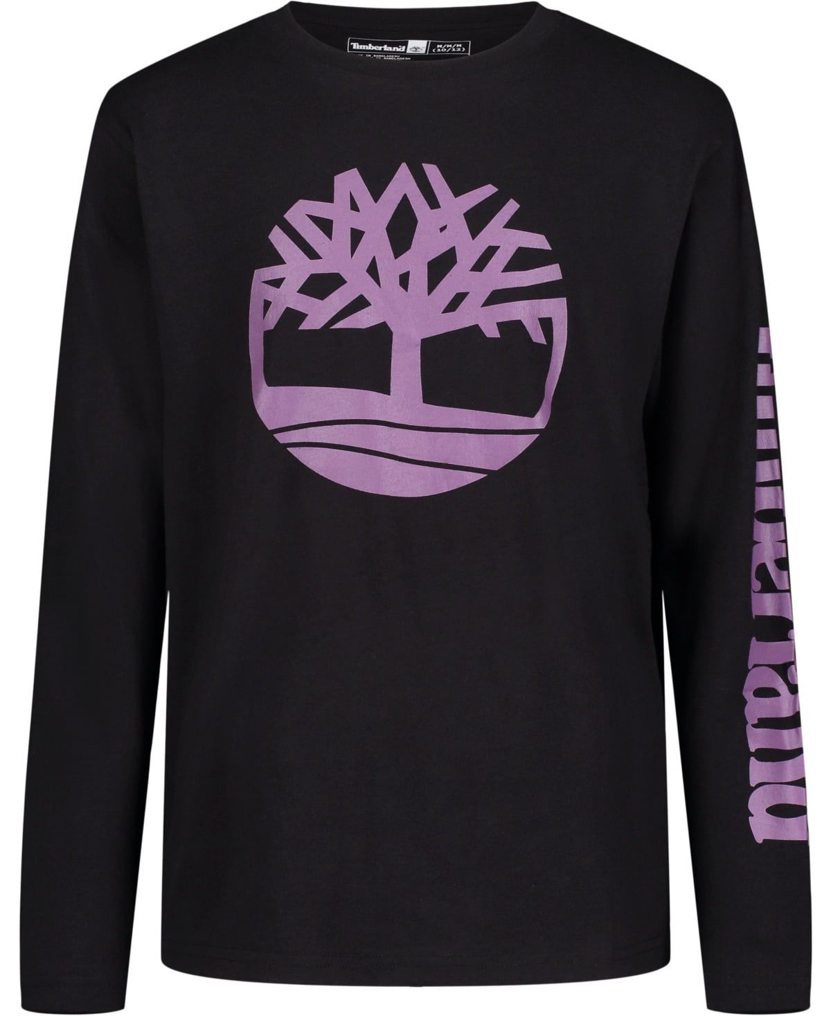 Timberland Boy&#39;s Logo Tee - Black Purple - Size 14-16