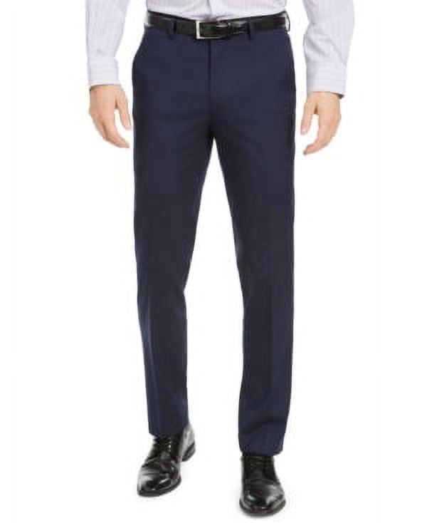 Alfani Men&#39;s Slim-Fit Stretch Solid Suit Pants, - Navy