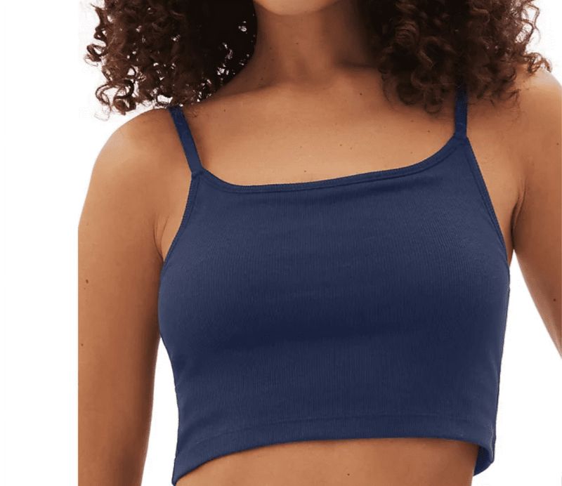 Gap GapBody Women's Ribbed Logo Comfort Racerback Bra GPW01051 - True Navy